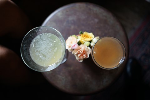 ancho reyes verde cocktail at whisler's austin 