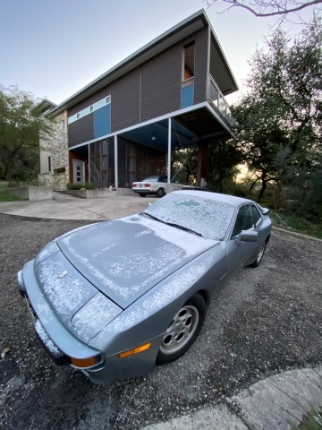 snow in austin porsche 944