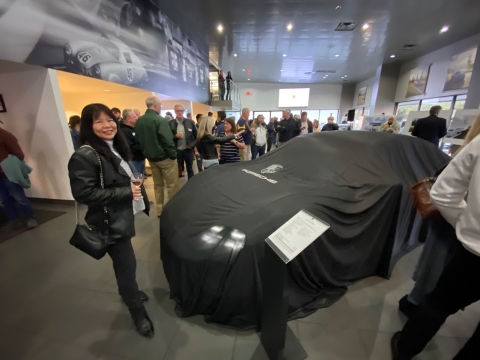 porsche austin taycan ev turbo unveil