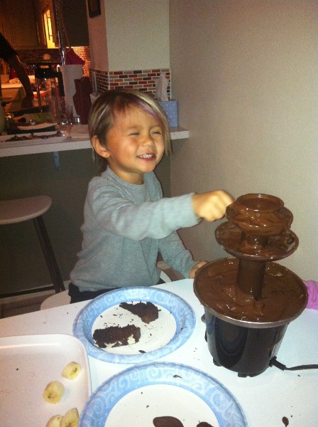 chocolate fountain boy chocolate fountain boy
