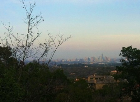 austin skyline from west lake hills austin skyline from west lake hills