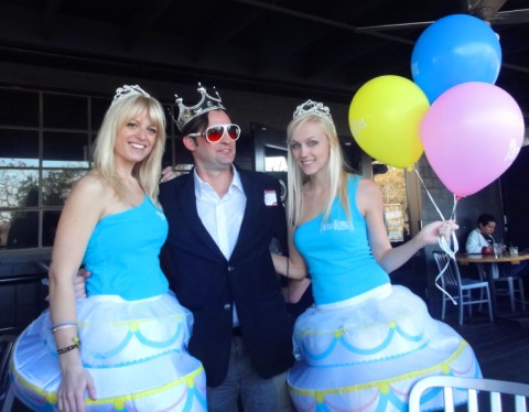 three olives vodka cake girls at gibson's yelp elite party three olives vodka cake girls at gibson's yelp elite party