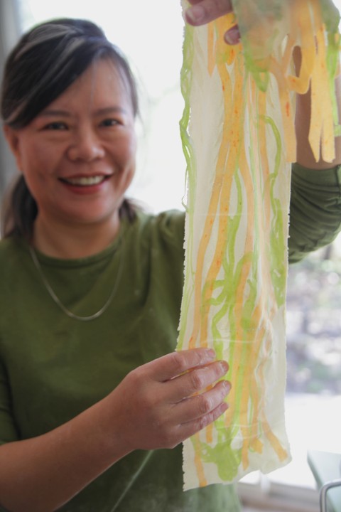 spinach and roasted red pepper pasta sheet spinach and roasted red pepper pasta sheet