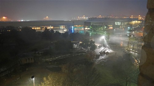 tornado in dallas from aloft hotel 