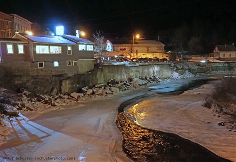 Hardwick Village Restaurant over the lamouille river jan 2016