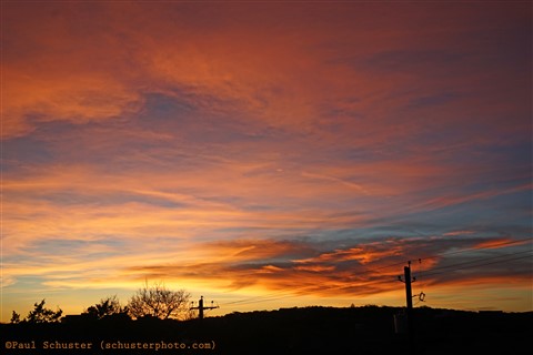 january sunset from west lake hills texas austin tx 78746