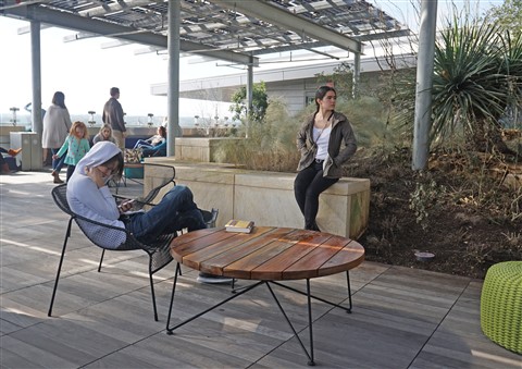 austin library rooftop reading porch