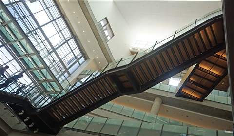 austin library stairs and death doors