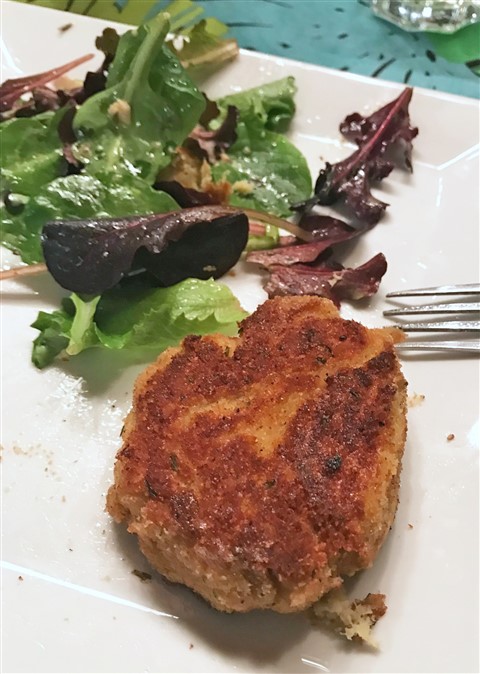 salt cod and crab croquette