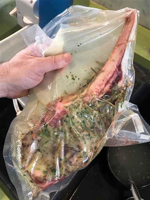 giant tomahawk steak sous vide