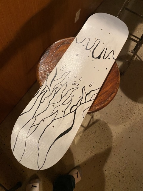 skateboard deck art