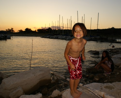 golden boy at lake travis
