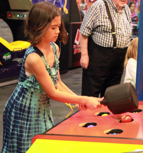 whacking the red mole