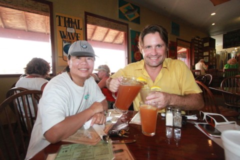 happy hour at padre island brewing co