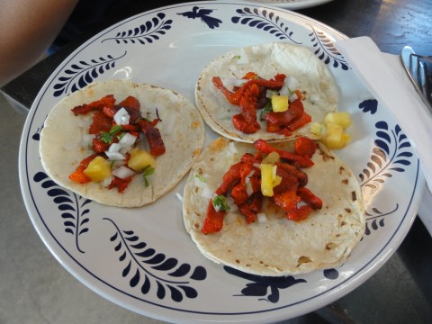 smaller dinner portion tacos al pastor la gloria's san antonio smaller dinner portion tacos al pastor la gloria's san antonio