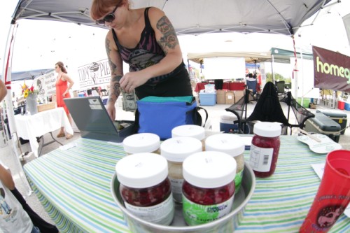 raw sauerkraut girl at austin farmer's market raw sauerkraut girl at austin farmer's market