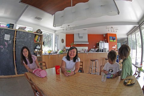 fisheye view at the table fisheye view at the table