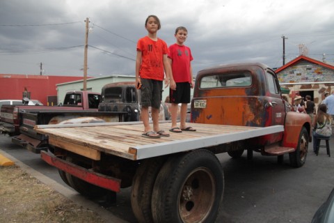 vintage trucks at ginny's little longhorn saloon