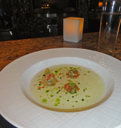 tomato water gazpacho at carillon with chef josh watkins tomato water gazpacho at carillon with chef josh watkins