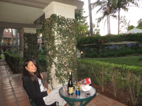 patio at regan suite westlake village inn ca