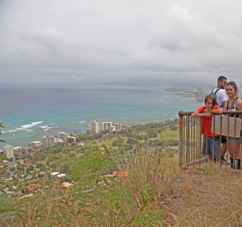 the view of honolulu from diamond head