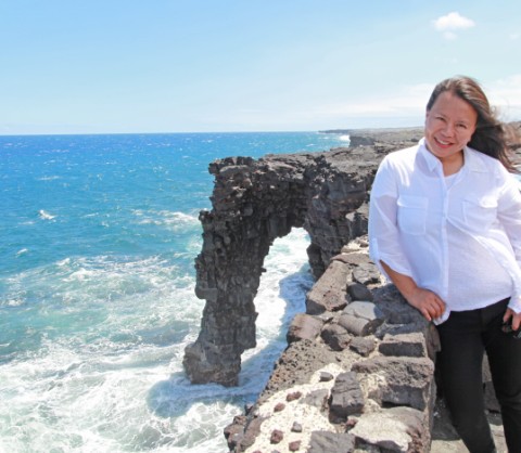 sea arch hawaii volcano