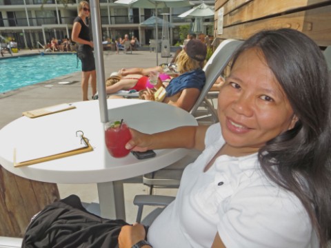 poolside service at the hotel paradox santa cruz