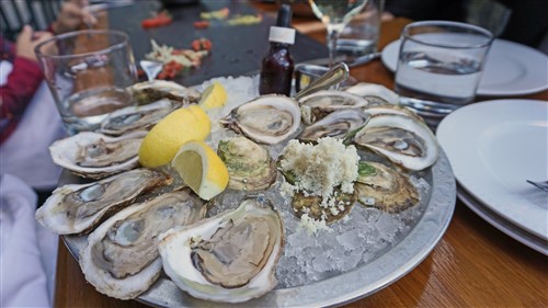 PEI oysters at Notkins
