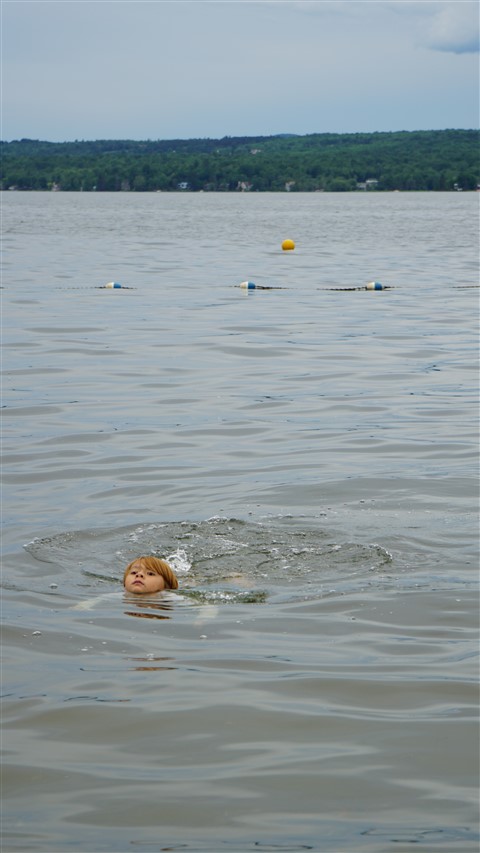 swimming lake memphremagog quebec
