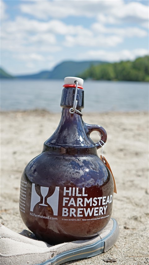 hill farmstead growler NEK vermont vt