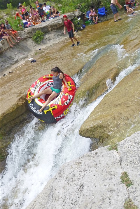 bull creek water falls slide