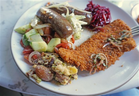 schnitzel at josephine house austin