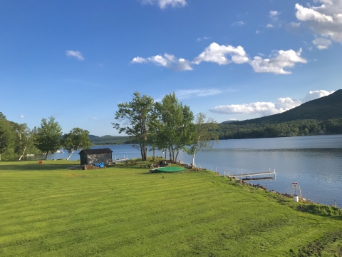 elmore store vermont deck view lake
