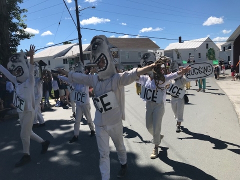bread and puppet greensboro july parade vt vermont