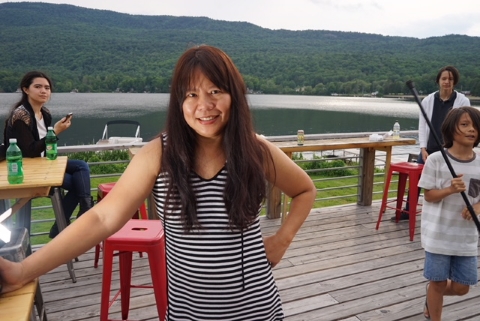 elmore store deck pond vermont