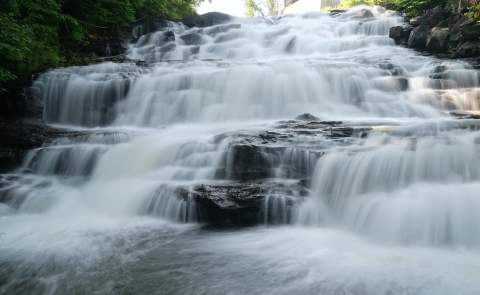 joe's brook west danville vermont waterfall 