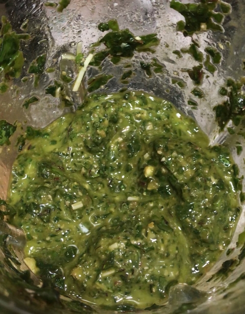 beet green pesto #farmtotable