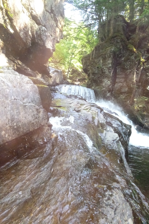 cadys falls terrill gorge vermont waterfall swim hole cady's