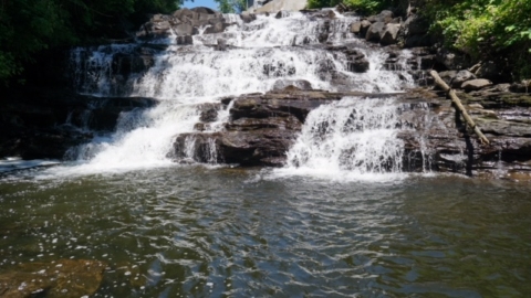 joe's pond brook joes vermont nek waterfall