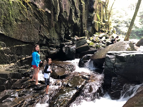 morrisville falls swimhole vermont 