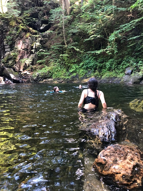 swim hole nek vermont vt waterfall
