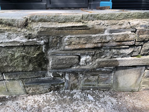 vermont staked granite porch stoop deck 