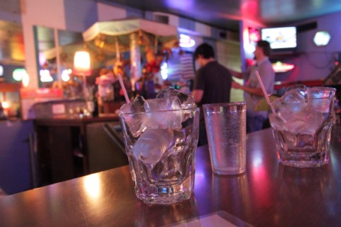 drink set-ups at carousel