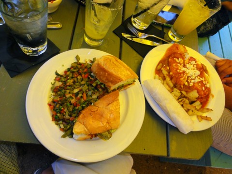 torta al pastor, huevos rancheros @ takoba austin tx