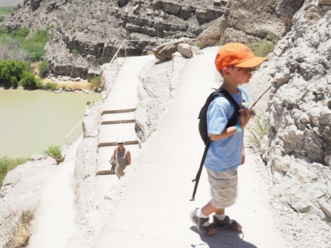 steep steps hike at santa elena canyon big bend kids steep steps hike at santa elena canyon big bend kids