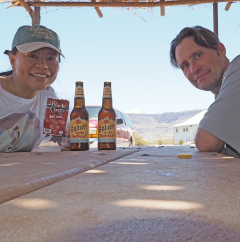 big bend shiner beer at castolon  big bend shiner beer at castolon