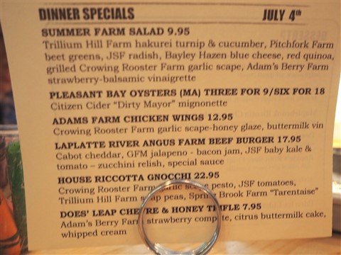 farmhouse tap and grill burlington local food