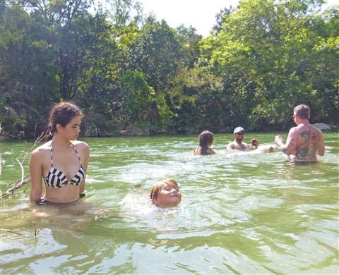 swimming in the barton creek greenbelt austin 2015