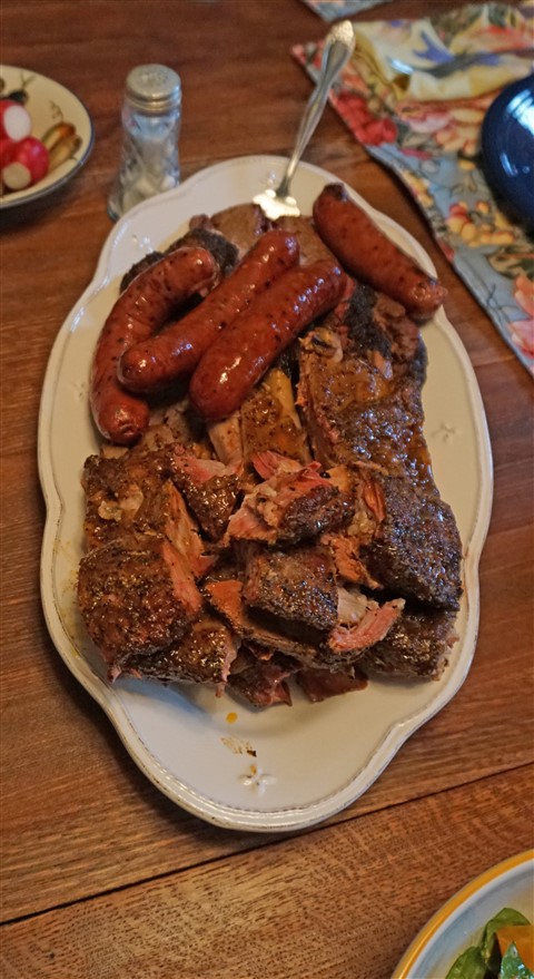 franklin austin bbq ribs sausage brisket