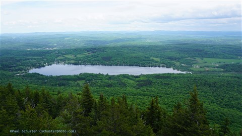 lake elmore from the fire tower vermont